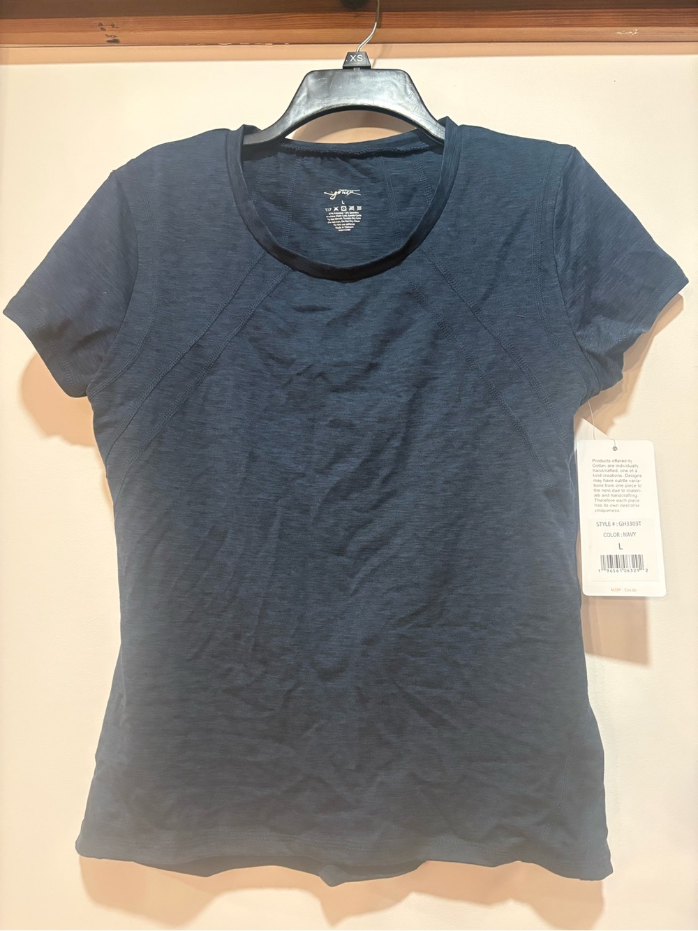 NWT Gottex Navy Short-Sleeve Crewneck Tee